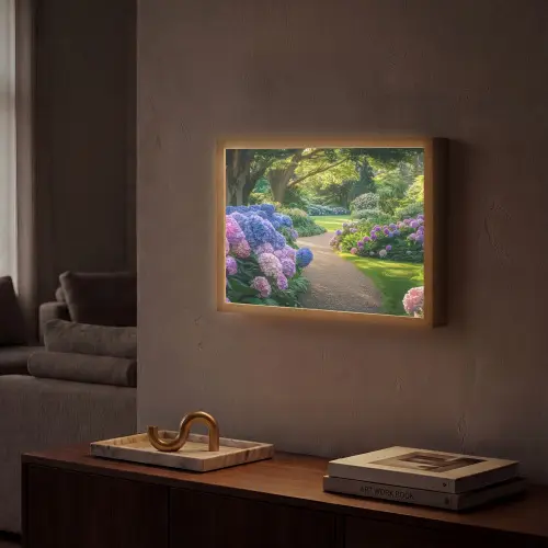 Hortensia- Park - Pad Light Box met batterij (Wandlamp) middel -sfeer1