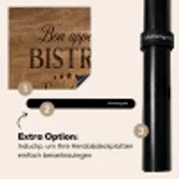 Huiselijke Bistro Beleving Inductie beschermer vinyl 3mm middel -zzzzzzz-induclip_DE
