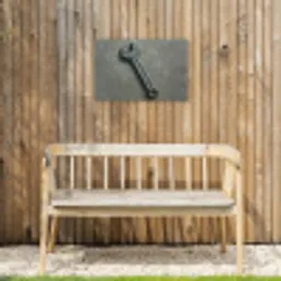 Steeksleutel - Schilderij - Gereedschap - Verf Tuinposter op houten frame 2 cm dik klein -sfeer4