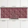 Bladeren - Patroon - Paars keuken achterwand 2 middel 871 -3d