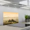 Landschap - Toscane - Ochtendlicht keuken achterwand spatscherm klein -3d_schuin