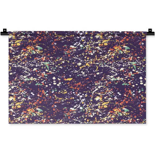 Spat - Abstract - Stippen Wandkleed katoen klein 269 -zz3d