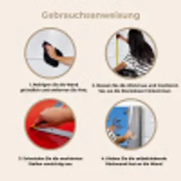 Zwaluwen - Vliegen - Blauw keuken achterwand 2 middel -gebruiksaanwijzing_DE