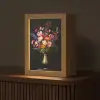 Kleurrijk - Boeket - Vaas - Goud Light Box met kabel (Tafellamp) klein -z3d_website