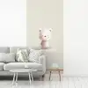 Beertje - Sneeuwvlokje - Wit - Pluizig fotobehang vinyl groot -woonkamer
