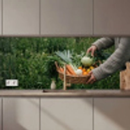 Veld - Groenten - Biologisch - Oogst keuken achterwand 2 middel zz_3dshopping