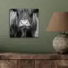 Schotse hooglander - Koe - Zwart - Wit - Dieren aluminium wit klein -sfeer2