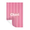 Gestreept - Roze - Chéri Muursticker klein -3d