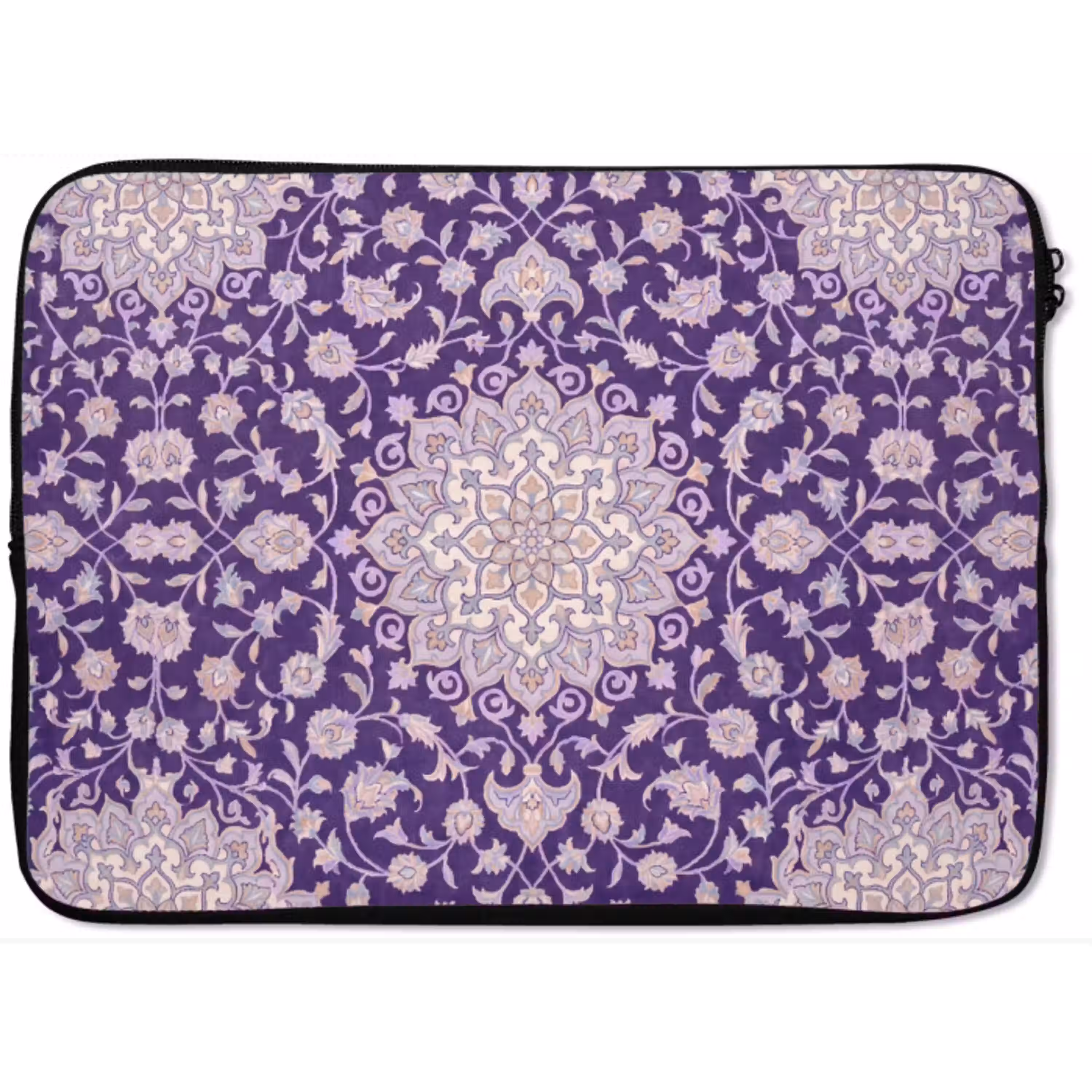 Patroon - Medallion - Oosters - Paars - Decoratie laptophoes neopreen klein -zkaufland3dotto