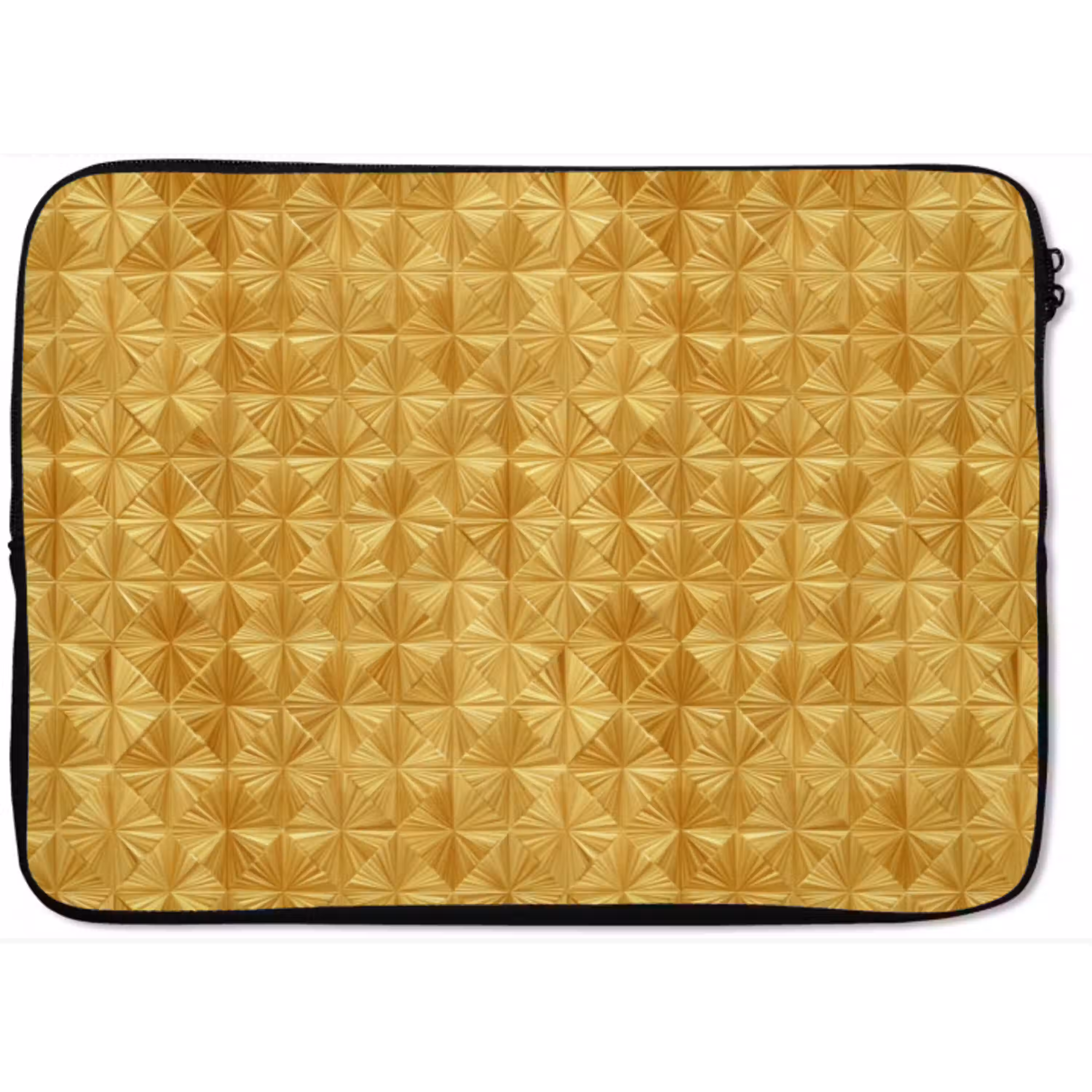 Tegels - Geometrisch - Reliëf - Goud laptophoes neopreen klein 279 -zkaufland3dotto