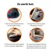 Giraffe - Savanna - Lucht - Gekleurd Inductie beschermer vinyl 3mm klein -zzzzzzz-td-werking