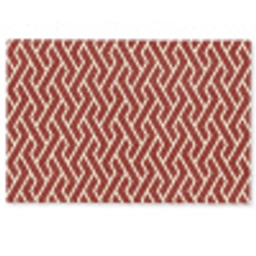 Rood - Beige - Patroon - Lijnen Deurmat klein 898 -zkaufland3d