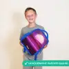 Rasterlandschap met zon Kinderrugzak - Blauw middel -sfeer1_NL