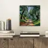 Pad - Bomen - Schaduw - aluminium wit klein -sfeer1