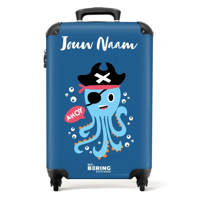 Piratenoctopus NBS - Handbagage koffer - Kinderen Unisex middel -productfoto_recht