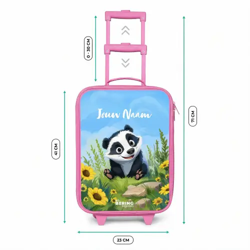 Willem wasbeer Kinderkoffer - Roze klein -productfoto_formaten