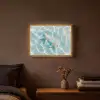 Zeesterren - Golvend water - Rustgevend Light Box met batterij (Wandlamp) middel -sfeer4