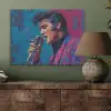 Zingende man - Glitterjas - Microfoon PET vilt klein -sfeer2