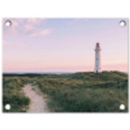 Vuurtoren - Duinlandschap - Zee tuinposter los doek klein -3d