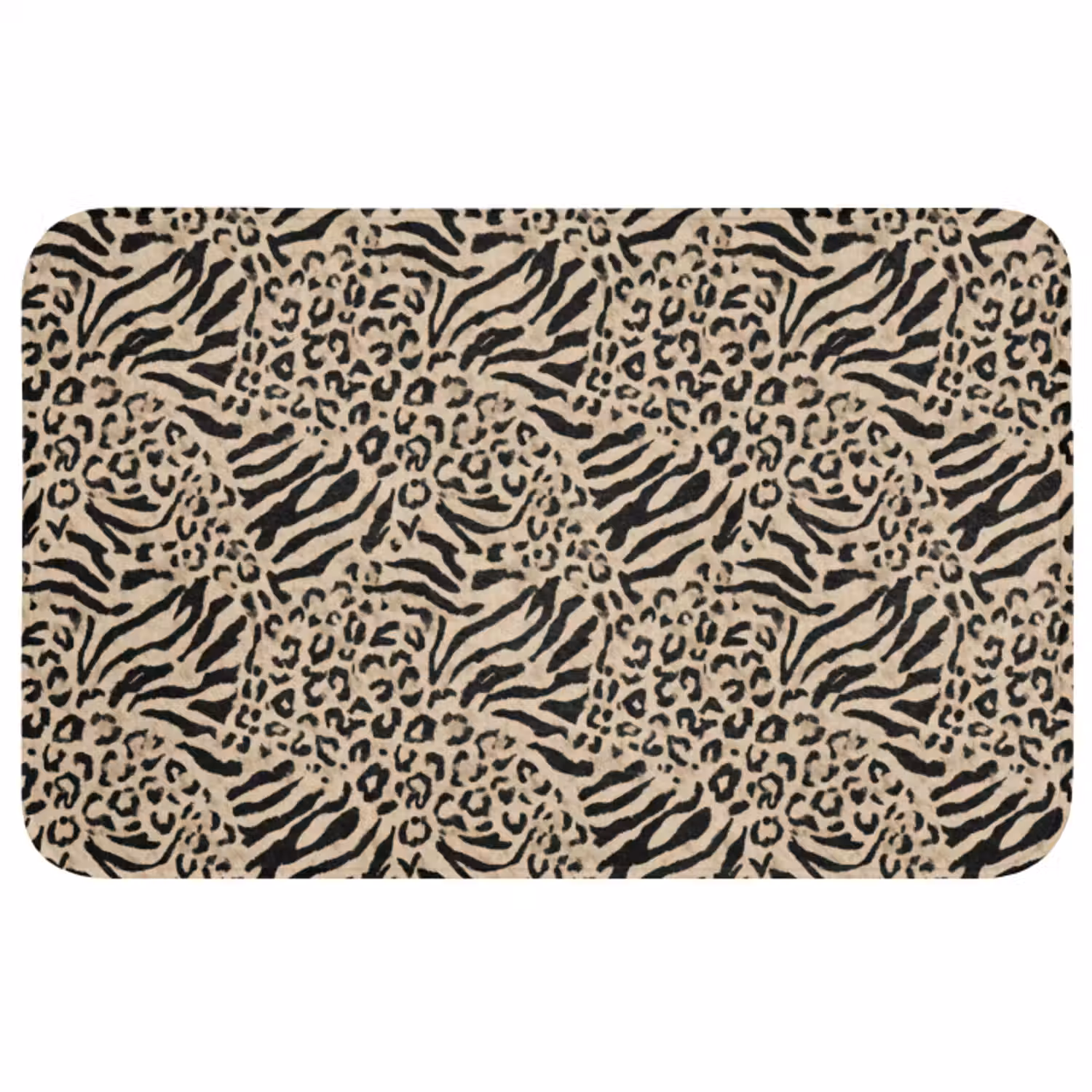 Wc Mat - Giraf - Zebra - Motief - Bruin