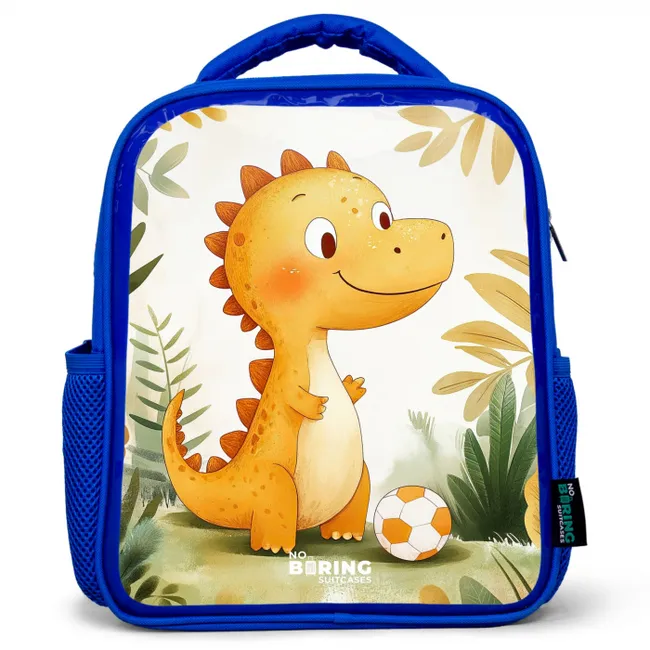 Kids' Backpacks Blue -. Dino - Football - Orange