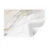 Marmer - Steen - Wit - Goud - Marmerlook - Steen - Luxe Muursticker klein -3d