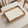 Abstract - Modern - Beige Dienblad Rechthoek middel 911 -sfeer1