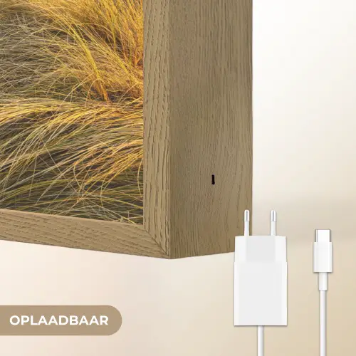 Gras - Duinen - Strand - Zomer Light Box met batterij (Wandlamp) middel -USP_websiteoplaadbaarNL