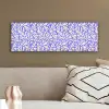 Patronen - Beige - Blauw - Lijnen canvas 2cm klein 828 -sfeer3