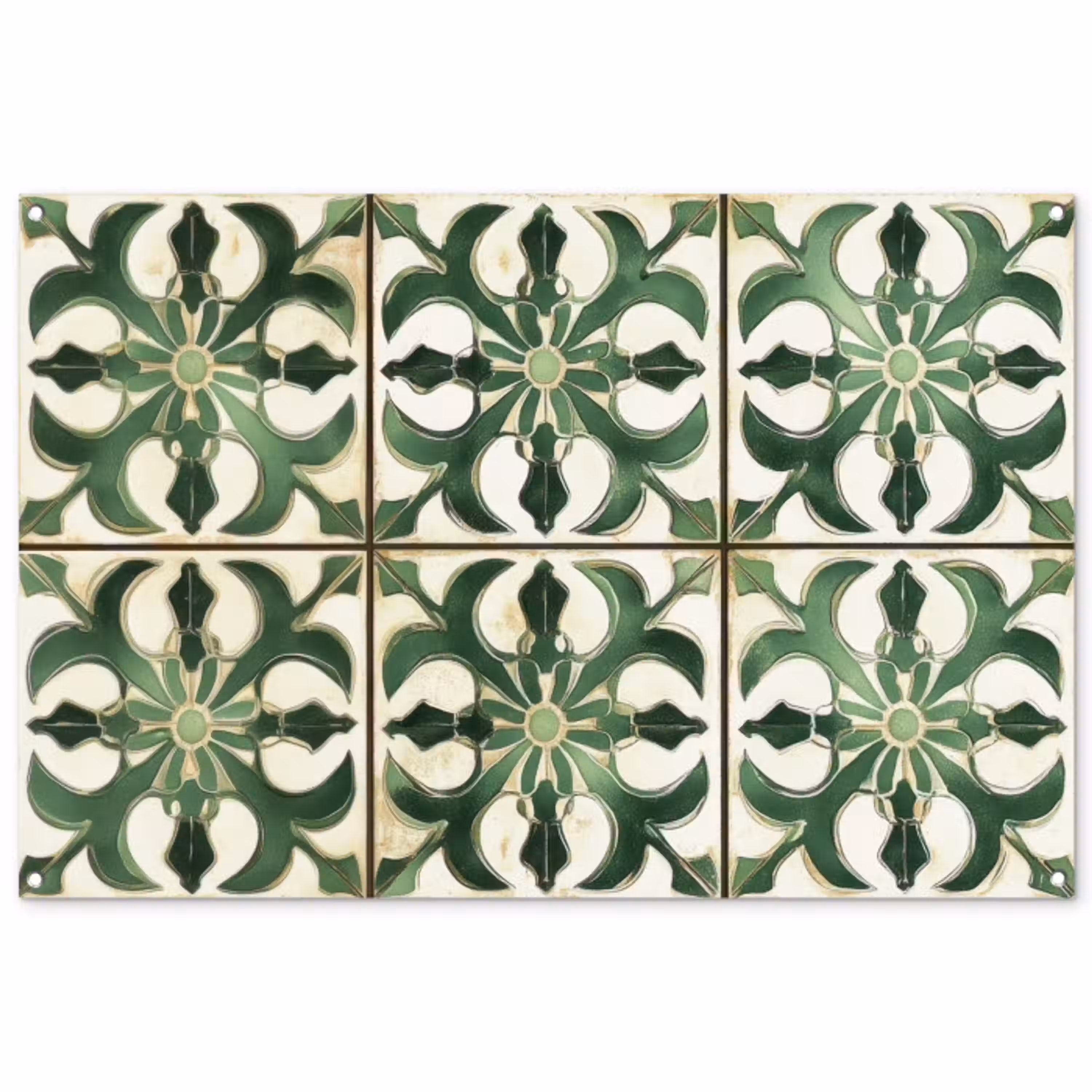 Interieur - Keramiek - Decoratie - Spaans tuinposter los doek groot -3d