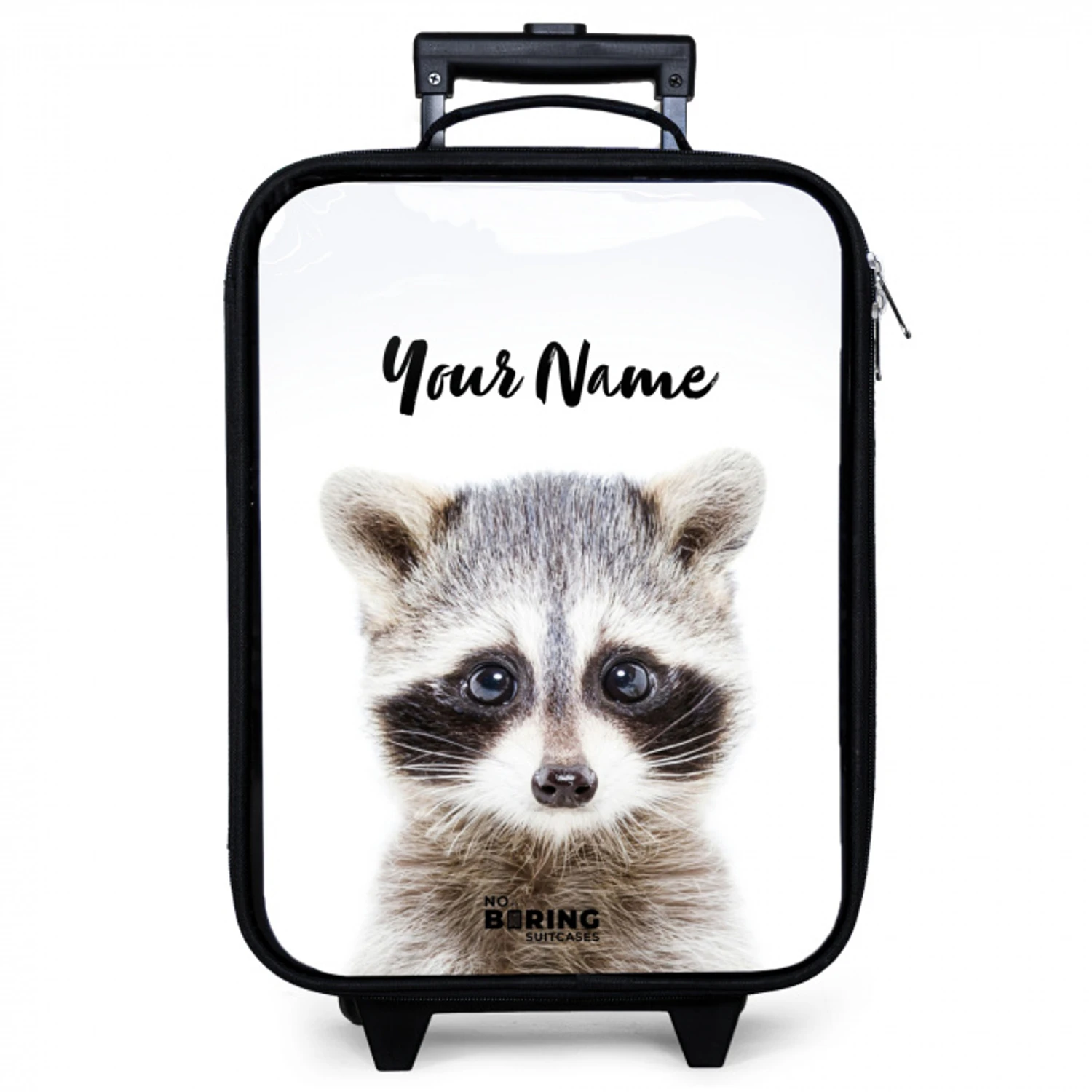 Rachid Racoon Kinderkoffer - Zwart klein -zzz_website3d