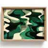 Abstract - Camouflage - Groen Dienblad Rechthoek middel -z3d_shopping