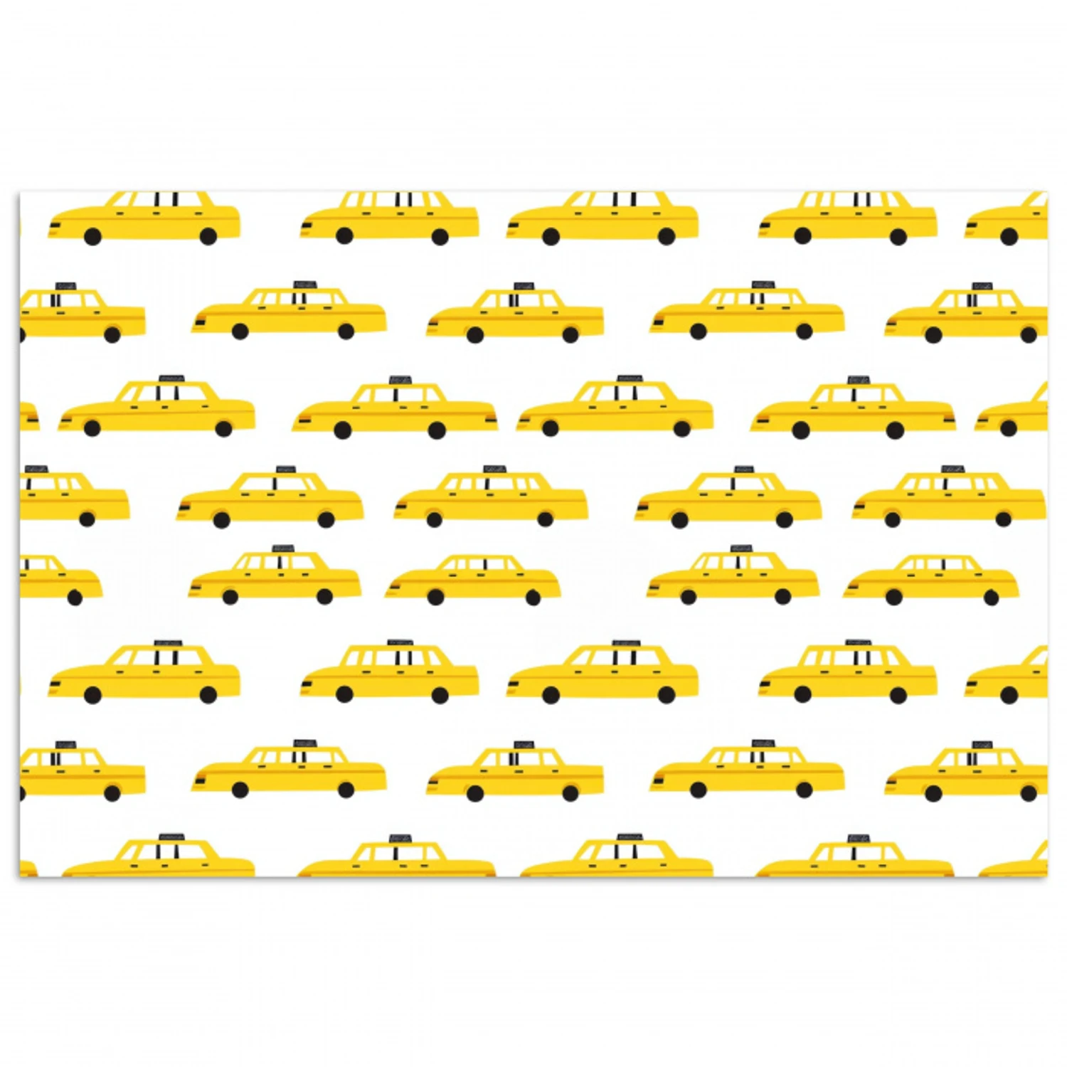 Taxi - Iconisch - Geel poster papier klein 62 -3d