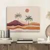 Palmbomen - Abstract - Zon - Heuvels PET vilt klein -sfeer1