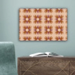 Ornament - Patroon - Oker canvas 2cm klein 34 -sfeer4