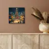 Kerstfeest - Dorp - Donker aluminium wit klein -sfeer4