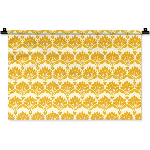 Patroon - Motief - Geel Wandkleed katoen klein 269 -zz3d