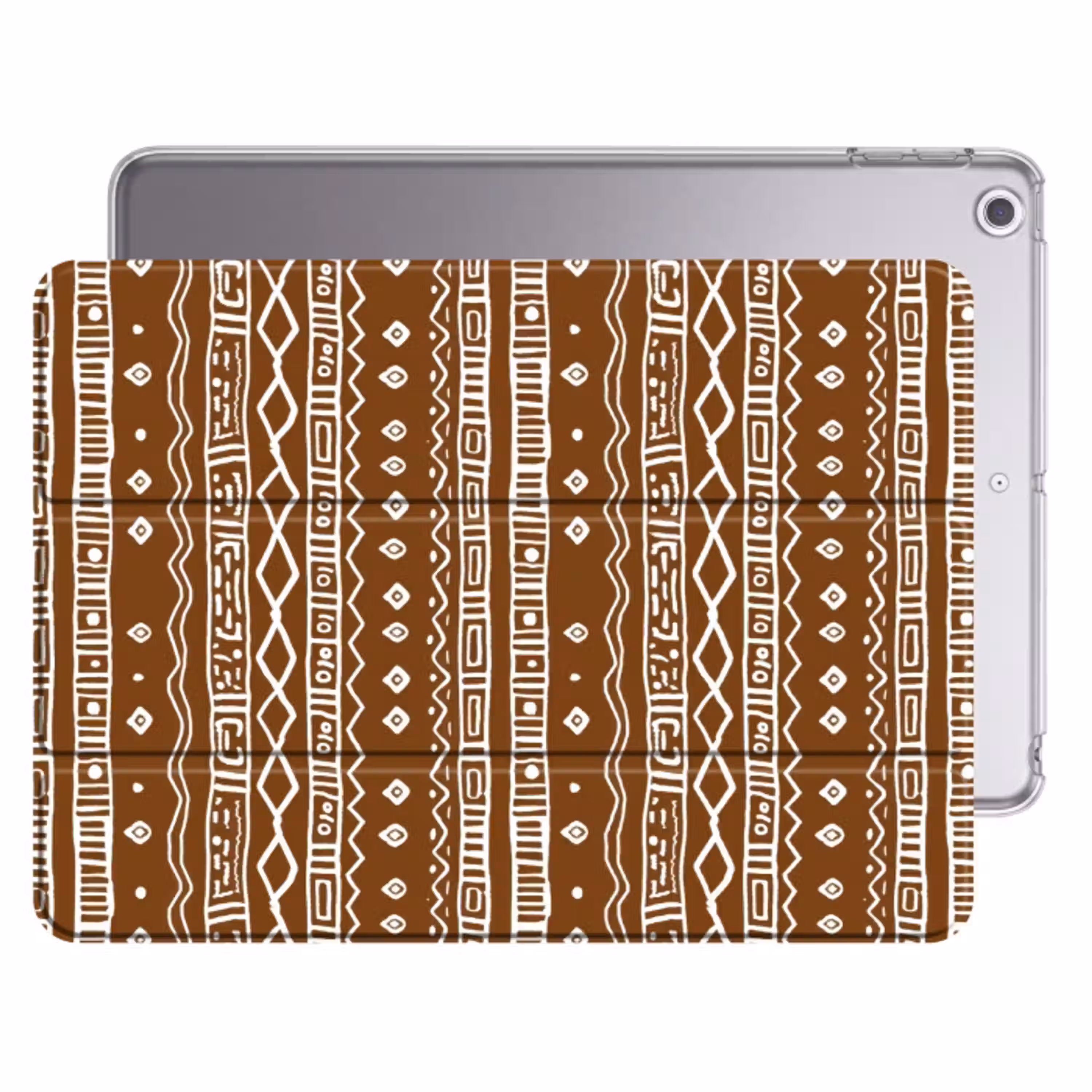 Chocoladebruin - Etnisch - Tribaal - Patroon Apple iPad 2017 middel 1172 -threedimensional_3d_global