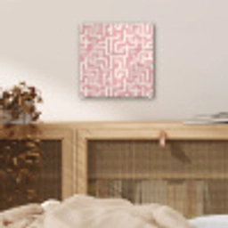 Doolhofpatroon - Roze - Wit - Abstract plexiglas 5mm klein 11 -sfeer4