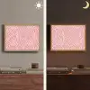 Zebra - Print - Roze Light Box met batterij (Wandlamp) middel 907 -sfeer3