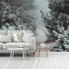 Bos - Winter - Bomen - Natuur - Pad - Sneeuw fotobehang vinyl groot -woonkamer