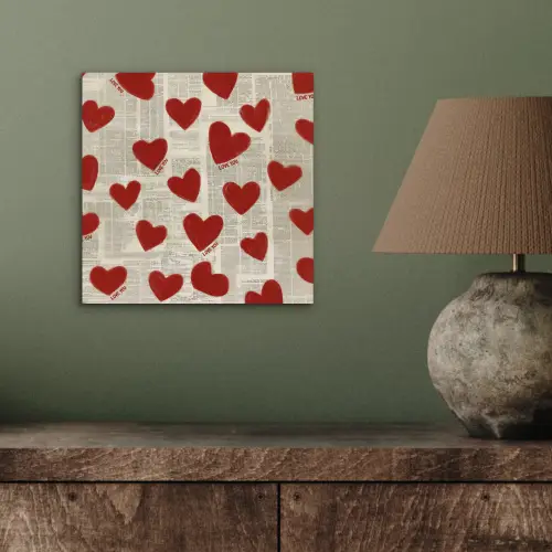 Hartjes - Krant - Loveyou aluminium wit klein -sfeer2