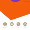 See the good - Paars - Oranje - Smiley poster papier klein -closeup_NL