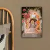 Doorkijk - Boog - Bloemen - Pastel canvas 2cm klein -sfeer3