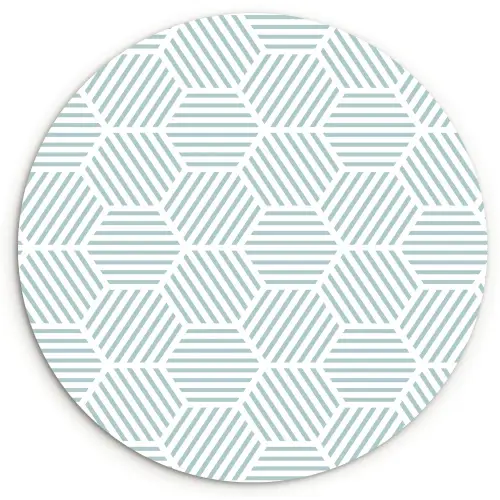 Abstract - Patronen - Design Wandcirkel kunststof plaat 5mm dik klein 188 -3d