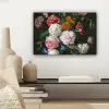 Stilleven met bloemen in een glazen vaas - Schilderij van Jan Davidsz. de Heem canvas 2cm klein -sfeer6