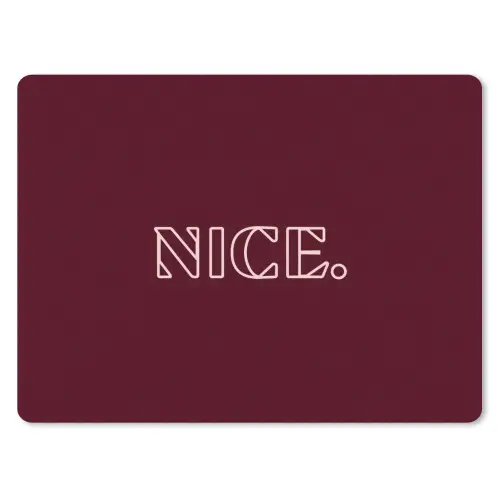 Bordeaux - Nice - minimalistisch muismat rubber klein -3d