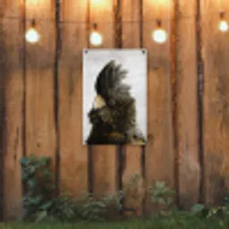 Kaketoe - Vogel - Goud tuinposter los doek klein -sfeer1