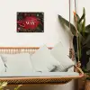 Kerst - Quote - Rood - Kerstballen tuinposter los doek klein -sfeer7