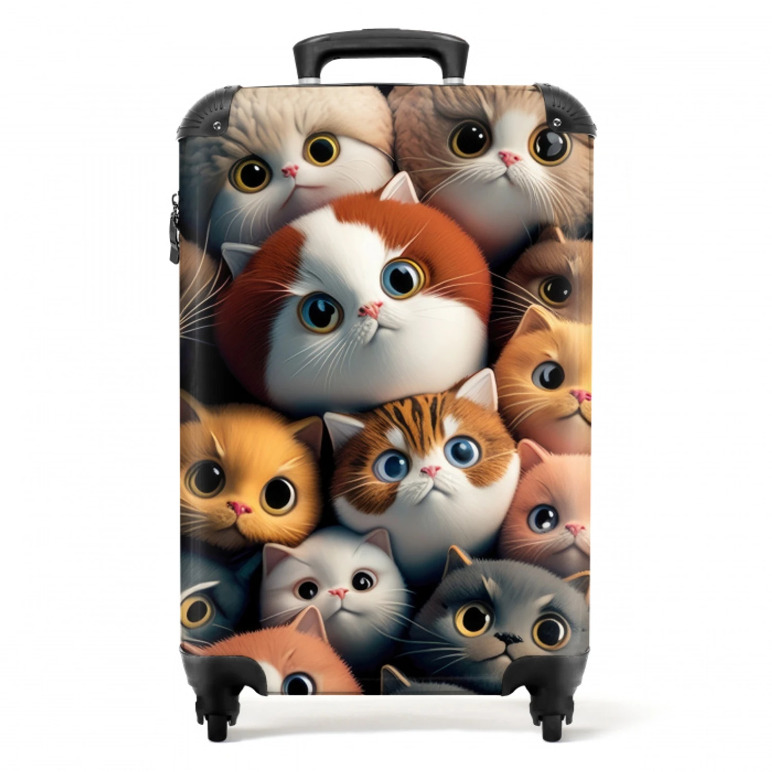 Oranje Katjes NBS - Handbagage koffer - Unisex middel -productfoto_recht